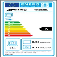 Smeg TR103BL cocina Cocina independiente Eléctrico Encimera de gas Negro