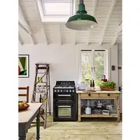 Smeg TR62BL cocina Cocina independiente Eléctrico Encimera de gas Negro