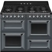 Smeg TR4110GR cocina Cocina independiente Eléctrico Encimera de gas Gris