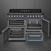 Smeg TR4110GR cocina Cocina independiente Eléctrico Encimera de gas Gris