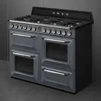 Smeg TR4110GR cocina Cocina independiente Eléctrico Encimera de gas Gris
