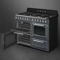 Smeg TR4110GR cocina Cocina independiente Eléctrico Encimera de gas Gris