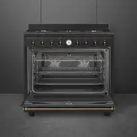 Smeg Coloniale CO96GMA9 cocina Cocina familiar tipo industrial Eléctrico Encimera