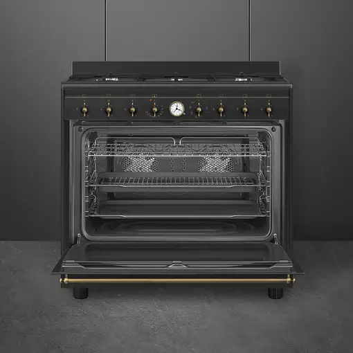 Smeg Coloniale CO96GMA9 cocina Cocina familiar tipo industrial Eléctrico Encimera