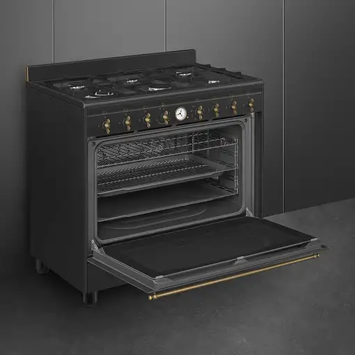 Smeg Coloniale CO96GMA9 cocina Cocina familiar tipo industrial Eléctrico Encimera