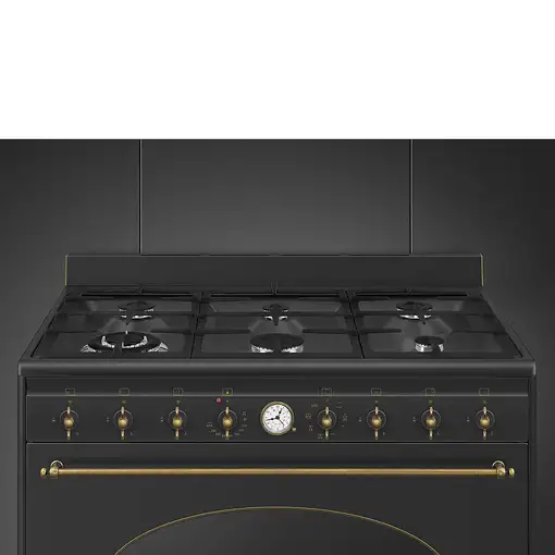 Smeg Coloniale CO96GMA9 cocina Cocina familiar tipo industrial Eléctrico Encimera
