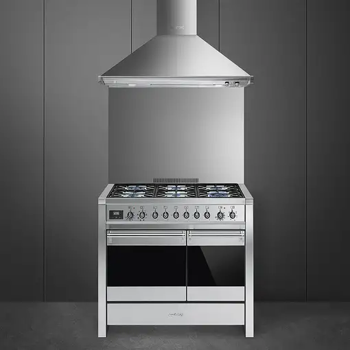 Smeg A2-81 cocina Cocina independiente Encimera de gas Acero inoxidable