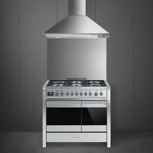 Smeg A2-81 cocina Cocina independiente Encimera de gas Acero inoxidable