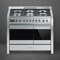 Smeg A2-81 cocina Cocina independiente Encimera de gas Acero inoxidable