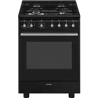 Smeg Concert CX61GMBL cocina Cocina independiente Eléctrico Encimera de gas Negro