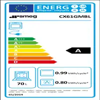 Smeg Concert CX61GMBL cocina Cocina independiente Eléctrico Encimera de gas Negro