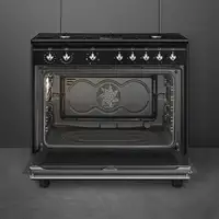 Smeg Concert CX91GMBL cocina Cocina familiar tipo industrial Eléctrico Encimera de
