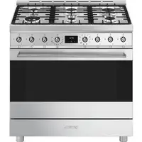 Smeg Symphony C9GMX2 cocina Cocina independiente Gas Encimera de gas Acero inoxida