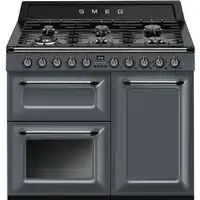 Smeg TR103GR cocina Cocina independiente Eléctrico Encimera de gas Gris