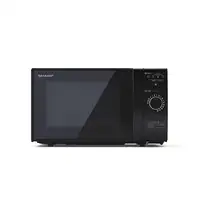 Sharp YC-GG02E-B microondas Negro Microondas con grill Encimera 20 L 700 W