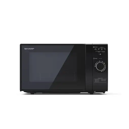 Sharp YC-GG02E-B microondas Negro Microondas con grill Encimera 20 L 700 W