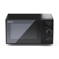 Sharp YC-GG02E-B microondas Negro Microondas con grill Encimera 20 L 700 W