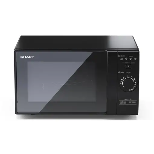 Sharp YC-GG02E-B microondas Negro Microondas con grill Encimera 20 L 700 W