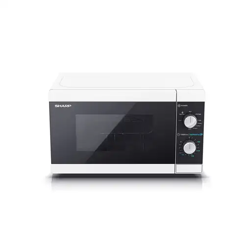 Sharp YC-MG01E-W microondas Negro, Blanco Microondas con grill Encimera 20 L 800 W