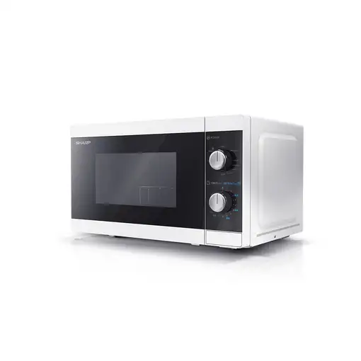 Sharp YC-MG01E-W microondas Negro, Blanco Microondas con grill Encimera 20 L 800 W