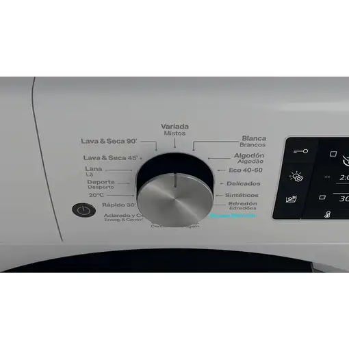 Whirlpool FFWDD 1174269 SBV lavadora-secadora Independiente Carga frontal Plata D