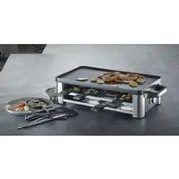 WMF Lono 0415040011 parrilla de interior 8 personas(s) 1500 W Negro, Cromo
