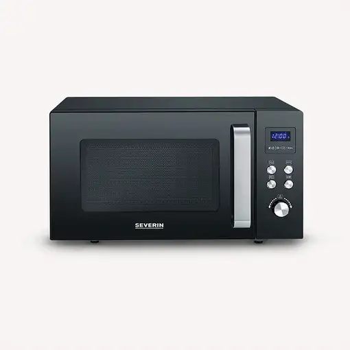 Severin MW 7763 microondas Negro, Plata Microondas con grill Encimera 25 L 900 W