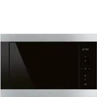 Smeg FMI325X microondas Negro, Acero inoxidable Microondas con grill Integrado 25