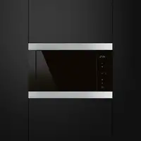 Smeg FMI325X microondas Negro, Acero inoxidable Microondas con grill Integrado 25