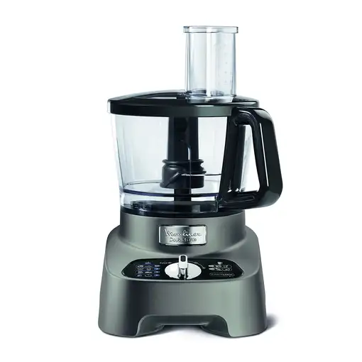 Moulinex FP825E robot de cocina 1000 W 3 L Negro, Gris