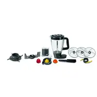 Moulinex FP825E robot de cocina 1000 W 3 L Negro, Gris