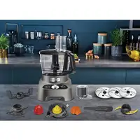 Moulinex FP825E robot de cocina 1000 W 3 L Negro, Gris