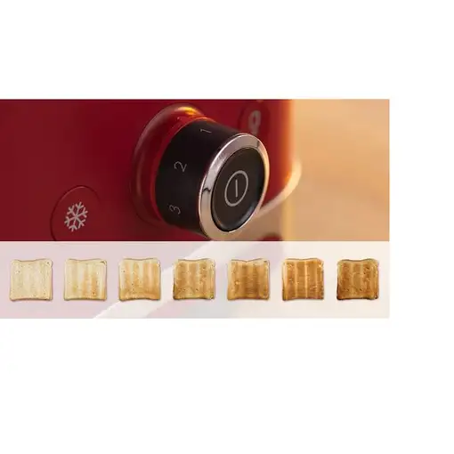 Bosch TAT4M224 tostadora 2 rebanada(s) 950 W Rojo