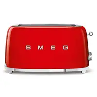 Smeg TSF02RDEU tostadora 6 4 rebanada(s) 1500 W Rojo