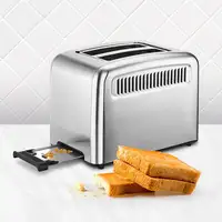 Ufesa 71305557 tostadora 9 2 rebanada(s) 950 W Negro, Acero inoxidable