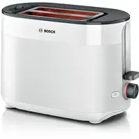 Bosch TAT2M121 tostadora 6 2 rebanada(s) 950 W Blanco