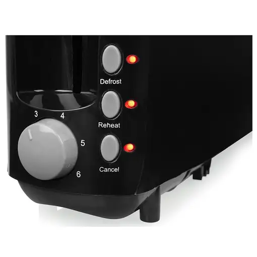 Tristar BR-1059PR tostadora 6 2 rebanada(s) 900 W Negro