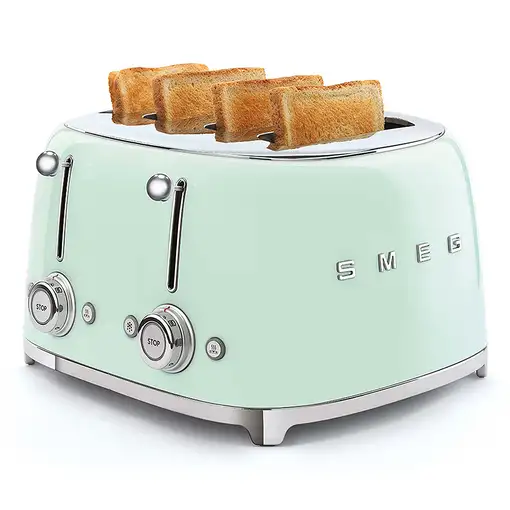 Smeg TSF03PGEU tostadora 6 4 rebanada(s) 2000 W Verde