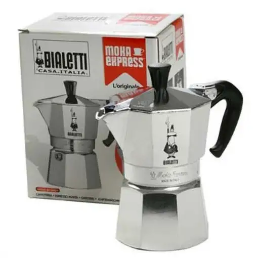 Bialetti Moka Express Cafetera italiana 0,55 L Negro, Plata