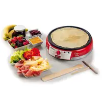 Ariete 0202/00 crepera 1 crep(s) 1000 W Rojo, Plata, Blanco