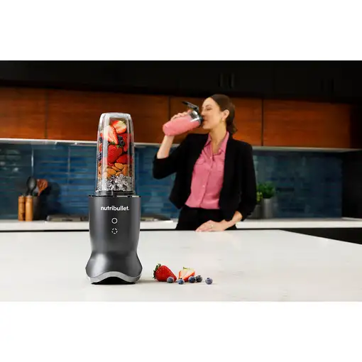NutriBullet NB1206DGCC licuadora 0,9 L Batidora de vaso 1200 W Negro, Transparente