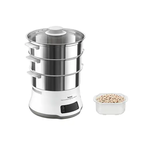 Tefal Convenient Series Deluxe VC502D vaporizador 3 cesta(s) Encimera 900 W Acero