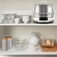 Tefal Convenient Series Deluxe VC502D vaporizador 3 cesta(s) Encimera 900 W Acero
