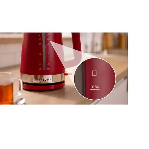 Bosch TWK4M224 tetera eléctrica 1,7 L 2400 W Rojo