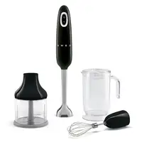 Smeg HBF03BLEU licuadora Batidora de inmersión 700 W Negro, Acero inoxidable