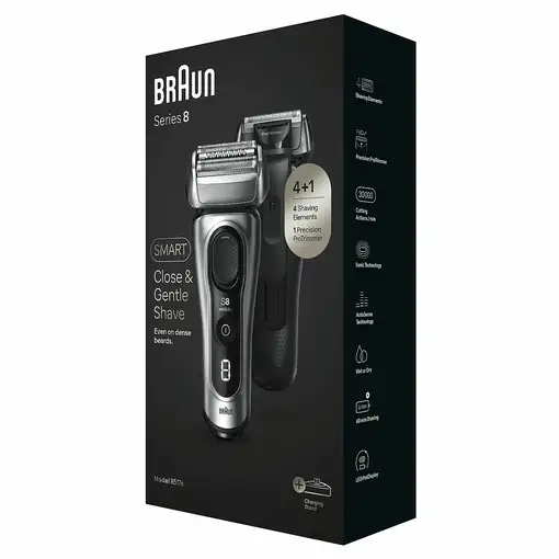 Braun Series 8 8517s Recortadora Plata