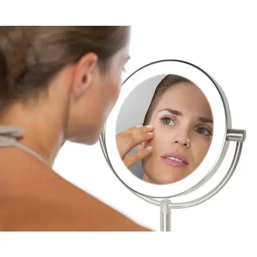 HoMedics MIR-8150-EU espejo para maquillaje Independiente Alrededor Acero inoxidab