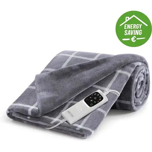 Imetec 16775 manta eléctrica y almohadilla 150 W Gris, Blanco Terciopelo