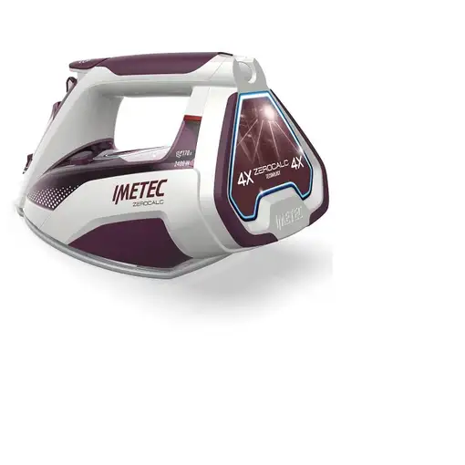 Imetec ZeroCalc Z3 3900 Plancha vapor-seco Suela de cerámica 2400 W Violeta, Blanc