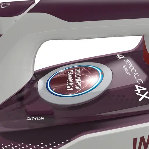 Imetec ZeroCalc Z3 3900 Plancha vapor-seco Suela de cerámica 2400 W Violeta, Blanc